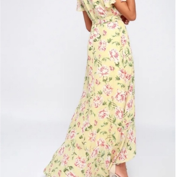 Lulu’s Sense of Wonder Maxi Wrap Dress - Picture 4 of 11